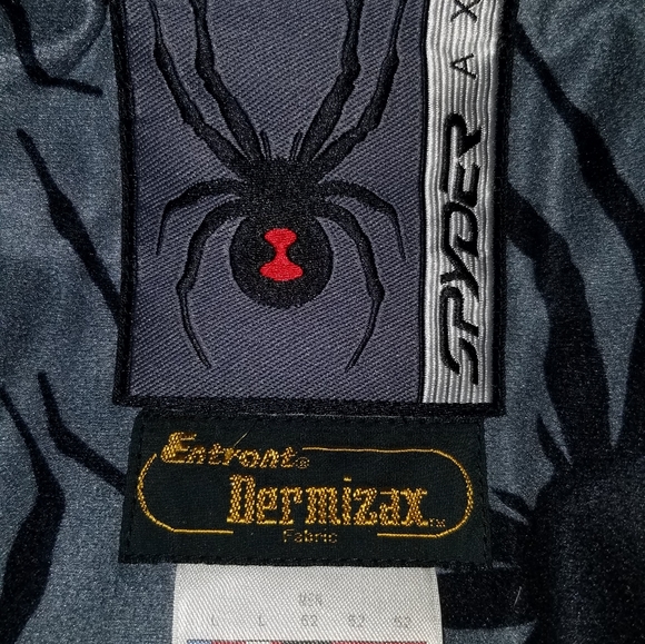 Men's Spyder Axys Ski Jacket White/Gray Large - Picture 8 of 12